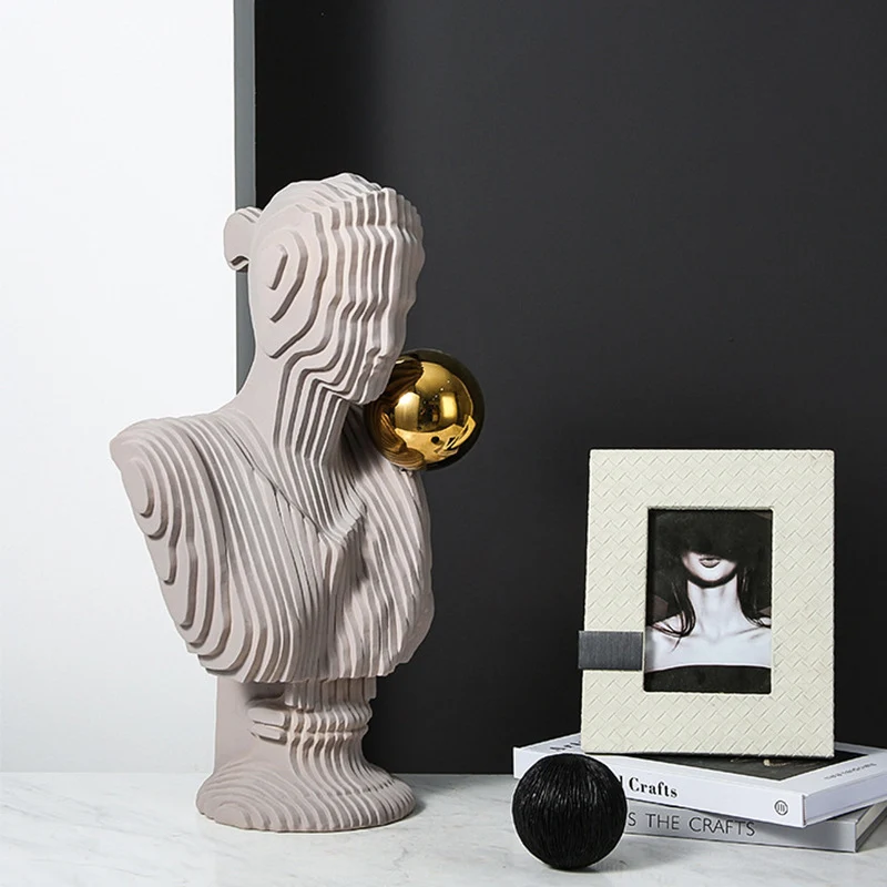 Moderne abstrakte Büste Skulptur