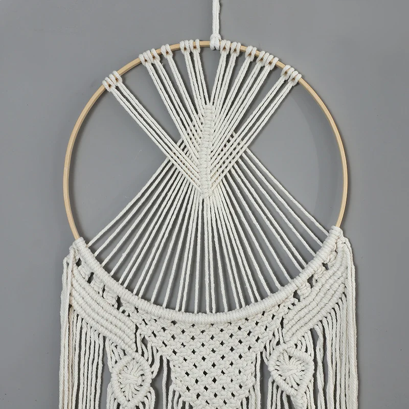 Bohemian Macramé Wandbehang Karnz