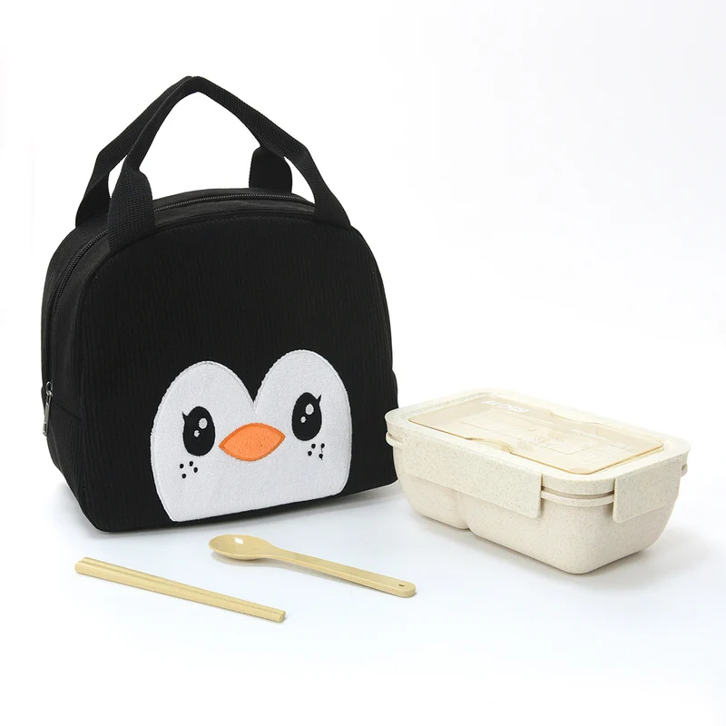 Spaß Pinguin-Themen Lunch Tasche