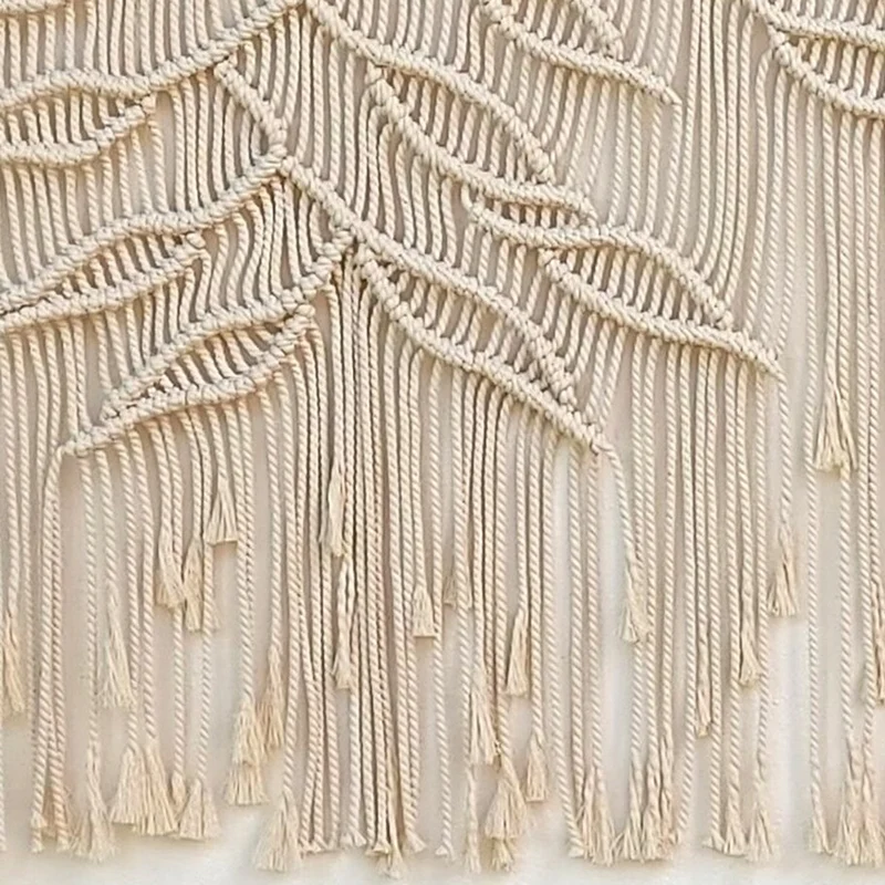 Woven Macrame Wandkunst Dekor Karnz