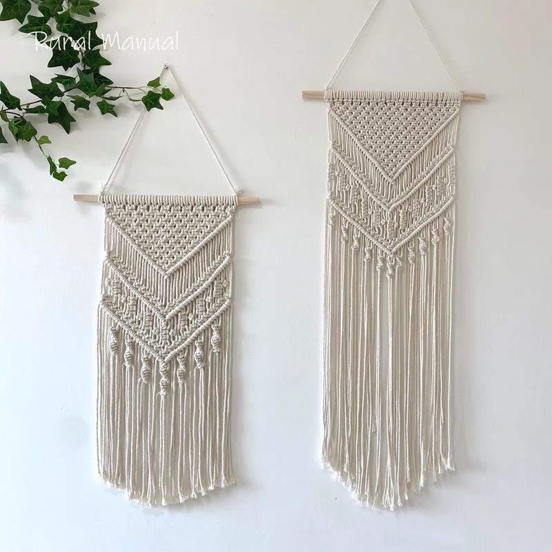 Makramee-Wandteppich mit detailliertem Fransen-Design Karnz