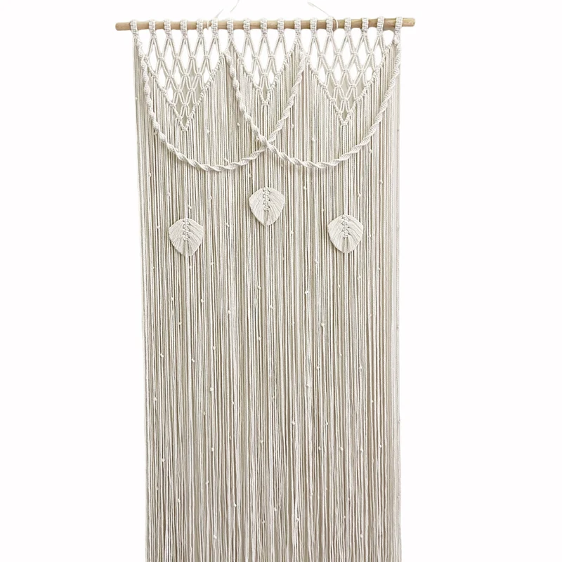 Macrame Blattmotiv Wandbehang Karnz