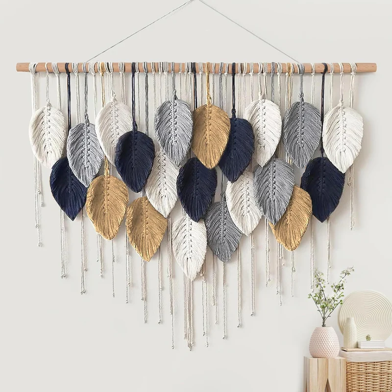Heimdekor Macramé Wandbehang Karnz