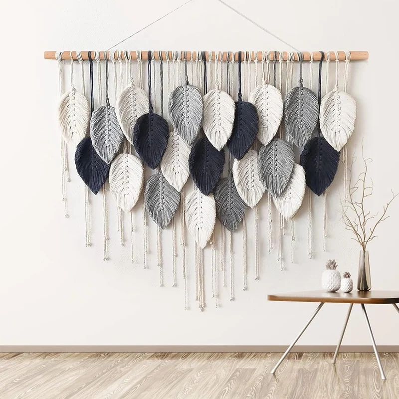 Heimdekor Macramé Wandbehang Karnz