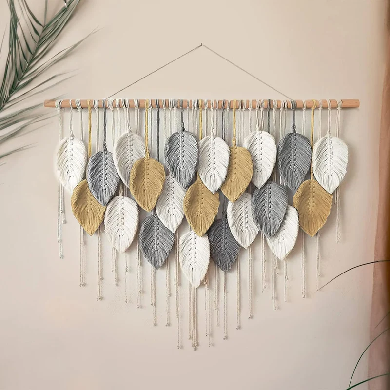 Heimdekor Macramé Wandbehang Karnz