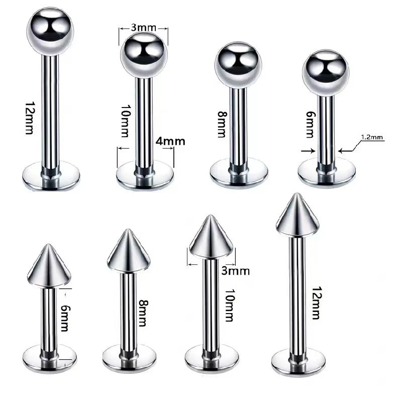Titan-Piercingstab mit Innengewinde
