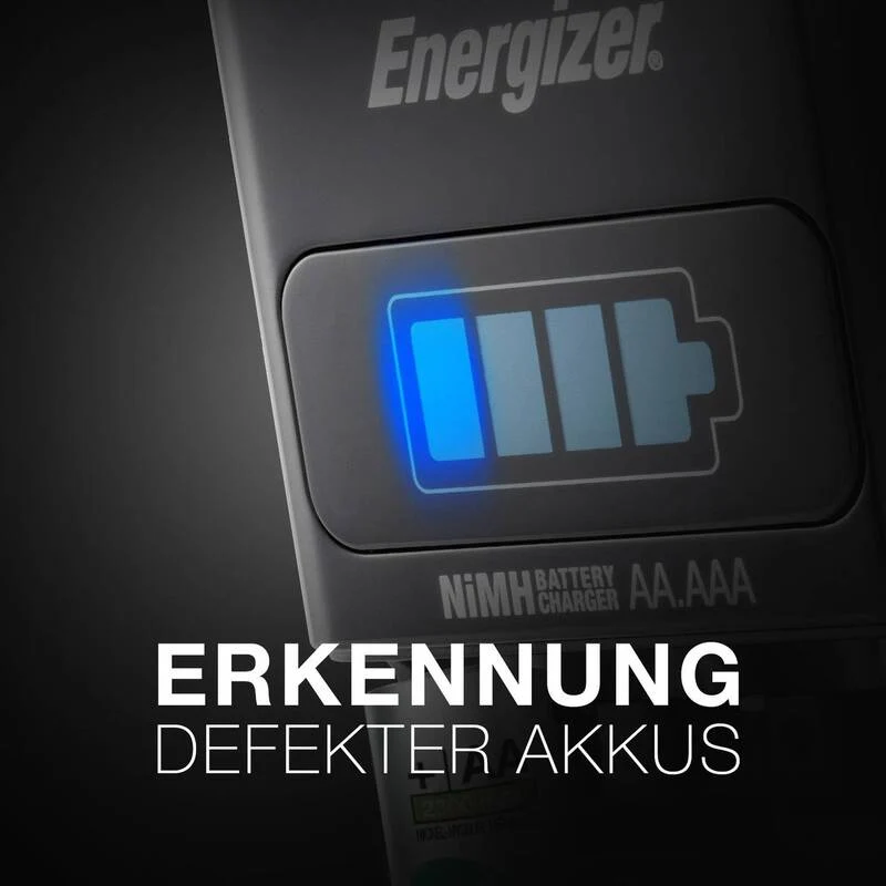 B-Ware Energizer Rundzellen-Ladegerät Batterie-Ladegerät Laden NiMH Micro AAA Mignon AA