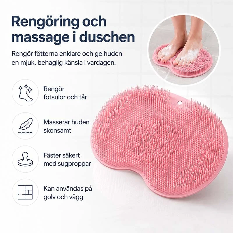 Foot Massager with Suction Cups and Silicone Massage Nodes for Improving Leg Circulation