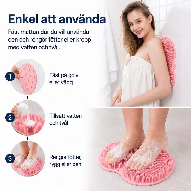 Foot Massager with Suction Cups and Silicone Massage Nodes for Improving Leg Circulation