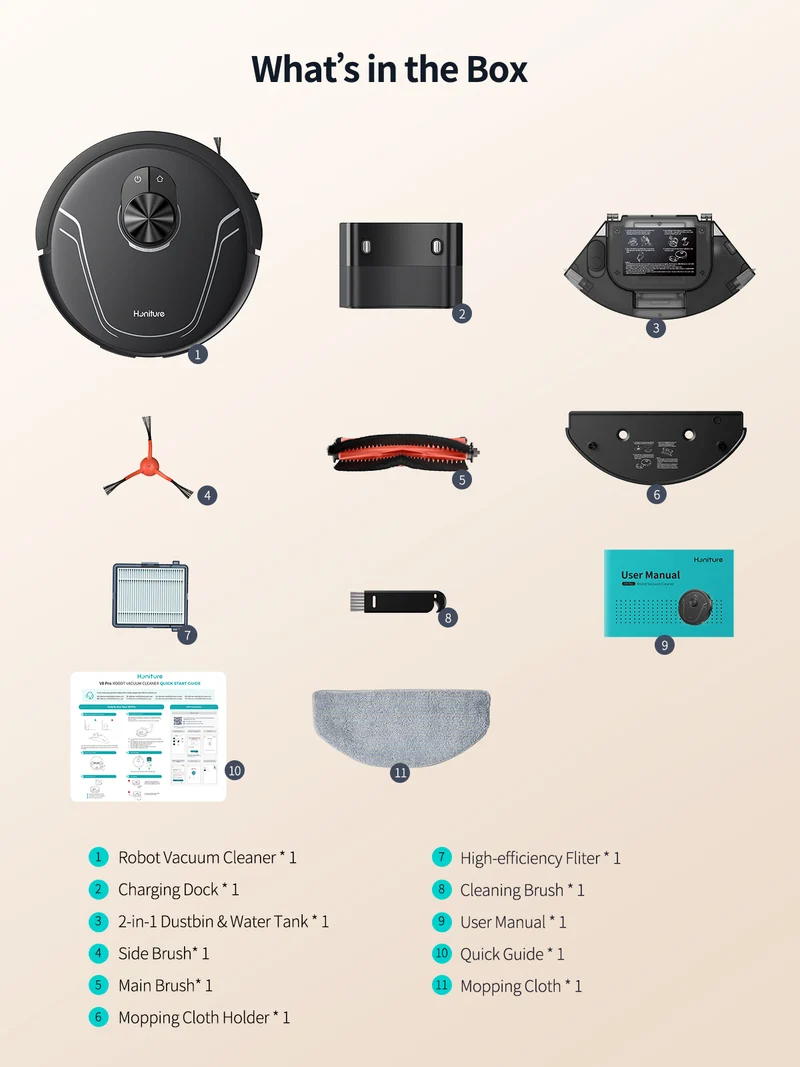 Honiture V8 Pro Robot Vacuum
