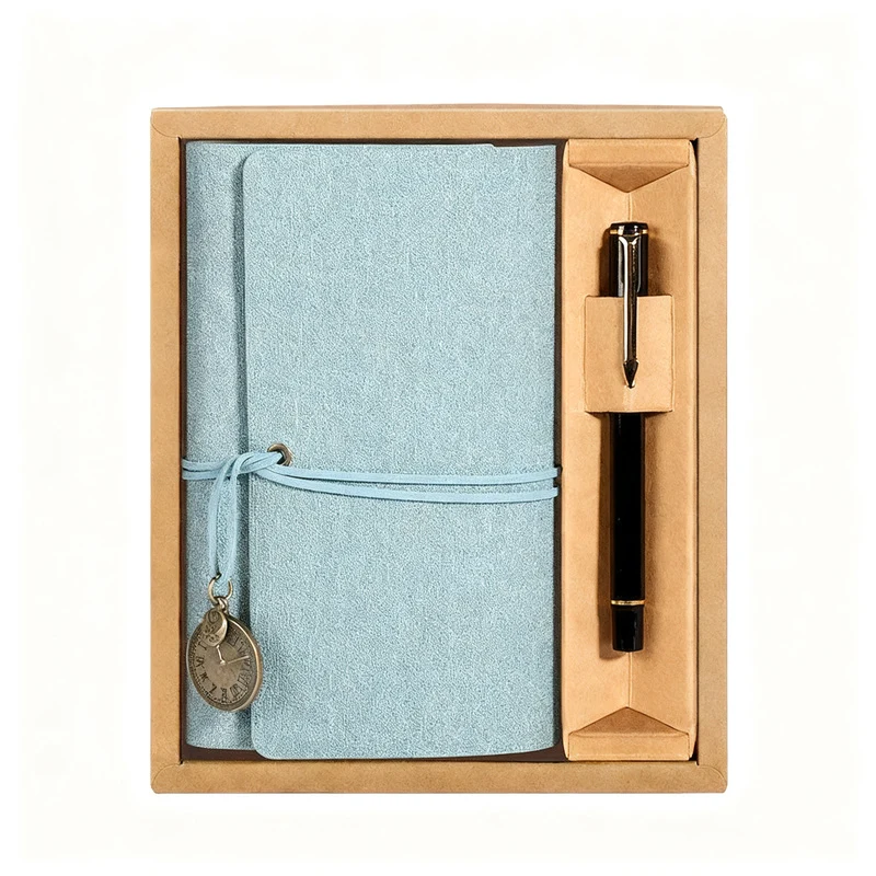 Notizbuch A6, Kunstleder, 80g Papier