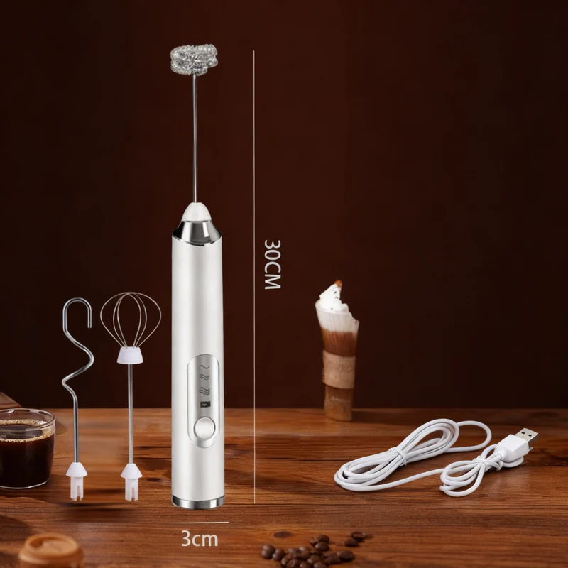 Elektrischer Milchaufschäumer, USB-C, mehrere Funktionen