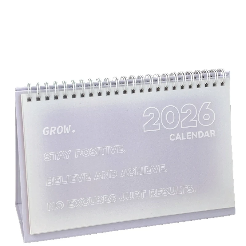 Tischkalender 2026 mit Rosen und Schmetterlingen