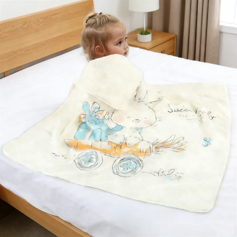 Babydecke aus Korallenfleece, 80×80 cm
