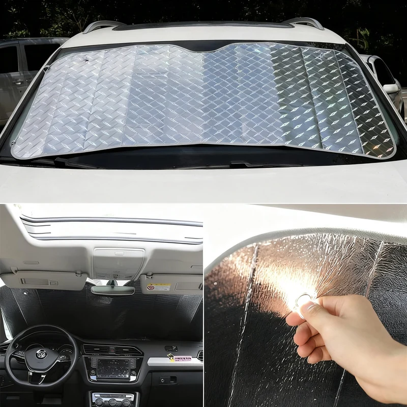 Auto-Sonnenschutz mit Saugnapf, Netzstoff