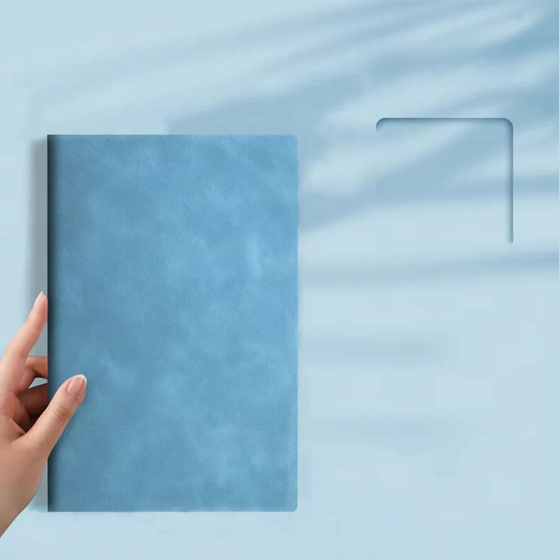 A5-Notizbuch, Echtleder, 100g Papier