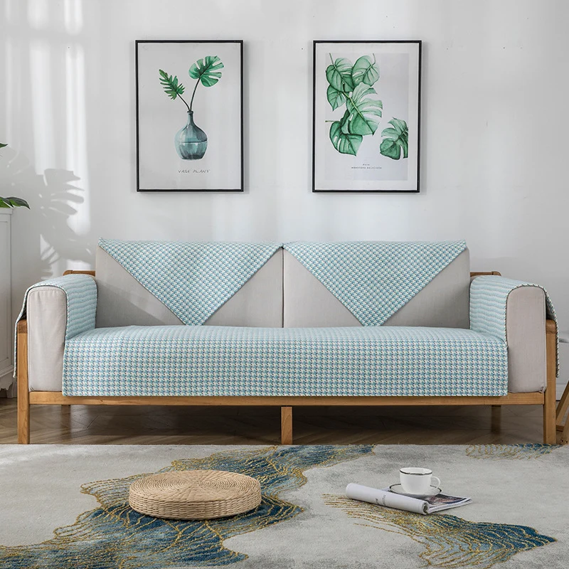 Rutschfeste Sofaüberwurf-Set mit gesteppter Sitzauflage und Armlehnenbezügen Karnz