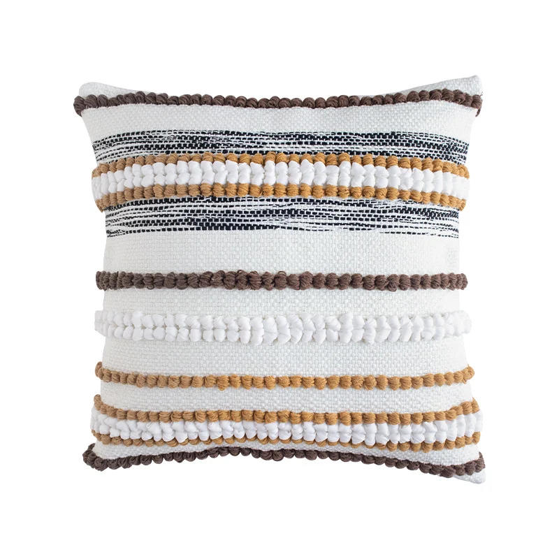 Rechteckiges dekoratives Lumbarkissen mit typografischem Jacquard-Muster Karnz