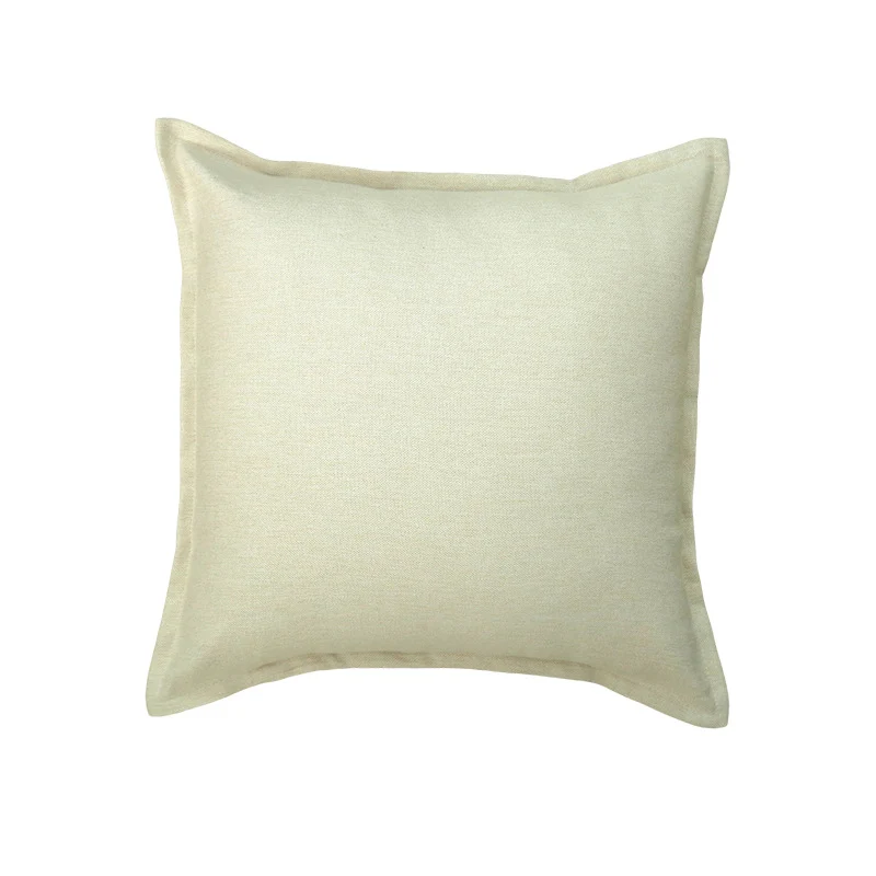 Dekorative Leinen-Wurfpillow-Bezug mit Paspelkante
