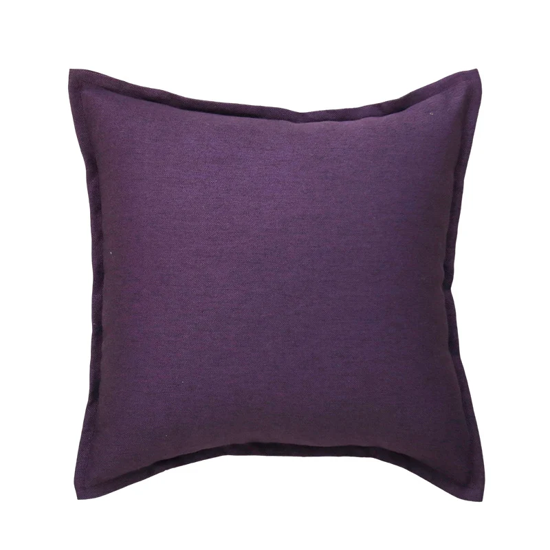 Dekorative Leinen-Wurfpillow-Bezug mit Paspelkante