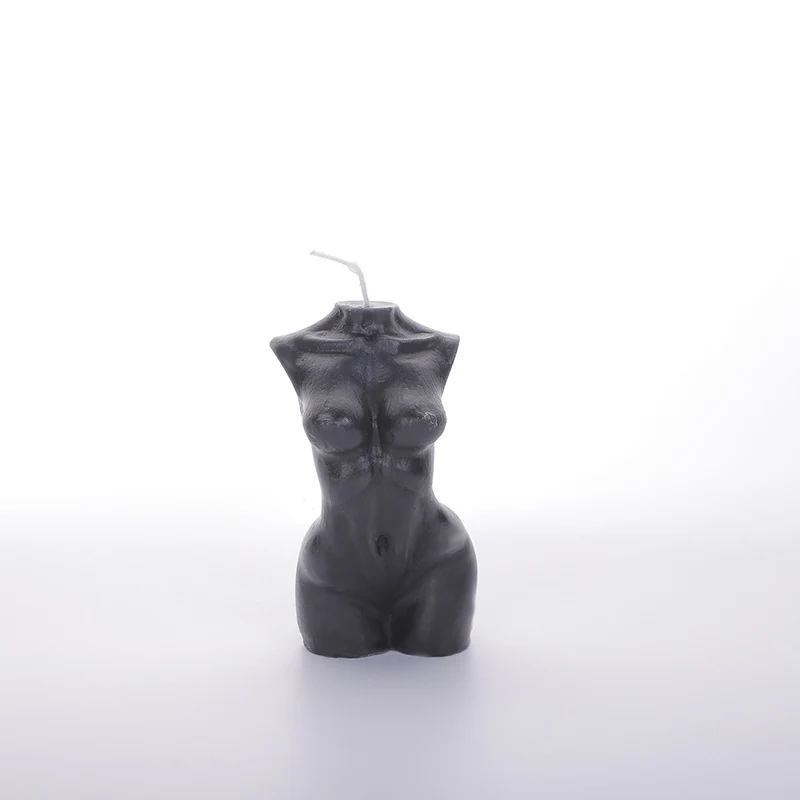 Skulpturaler weiblicher Torso Duftsojawachskerze