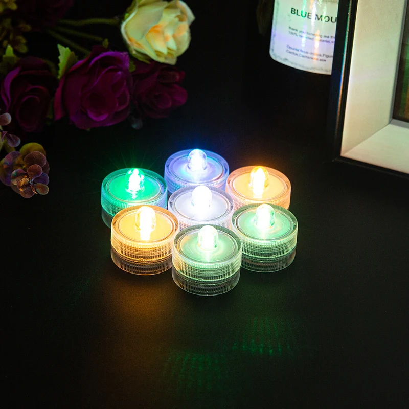 Wasserdichtes batteriebetriebenes schwebendes LED-Teelicht-Set