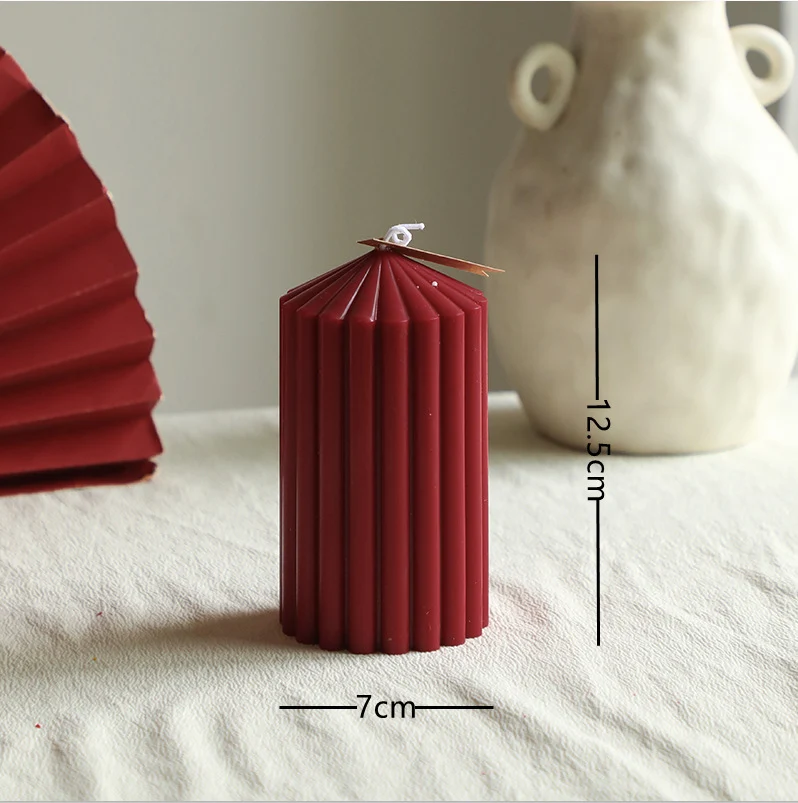 Verdrehte Spiral Deko Duftkerzenpaar für Zuhause