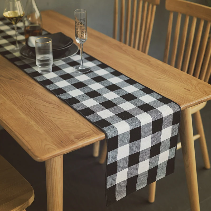 Gewebte Tisch-Platzmatte im Buffalo-Check aus Baumwollmix Karnz
