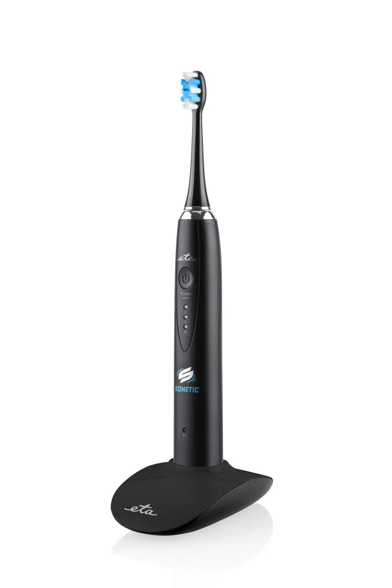 Zahnbürsten-Set ETA Sonetic 3707 90010 schwarz/weiß
