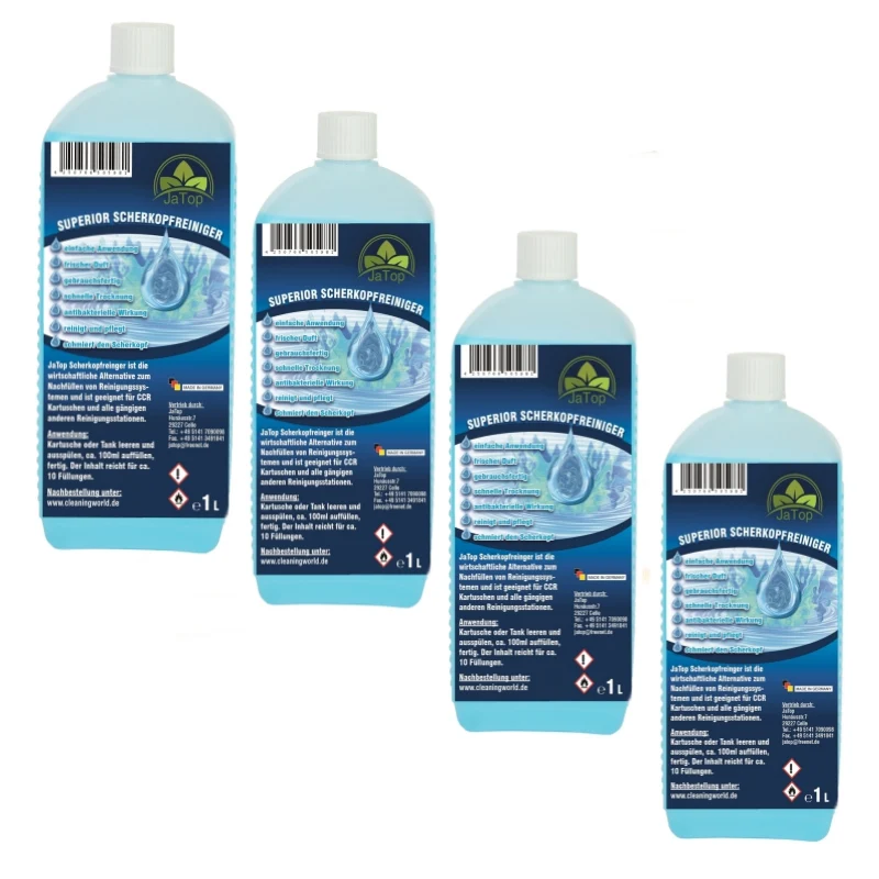 4 Liter JaTop Scherkopfreiniger geeignet für Braun,Panasonic
