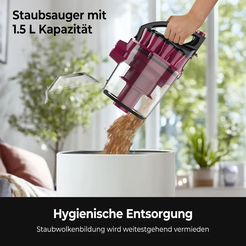 Staubsauger, beutellos, leicht 3200 Watt, 5 m langen Netzkabels, großflächige Reinigung