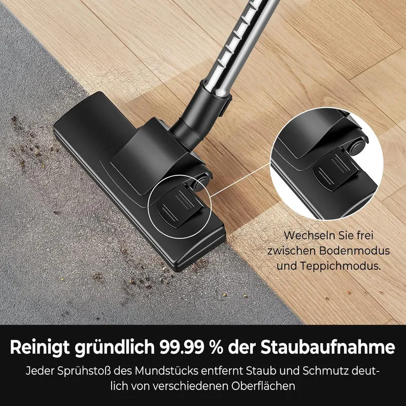 Staubsauger, beutellos, leicht 3200 Watt, 5 m langen Netzkabels, großflächige Reinigung