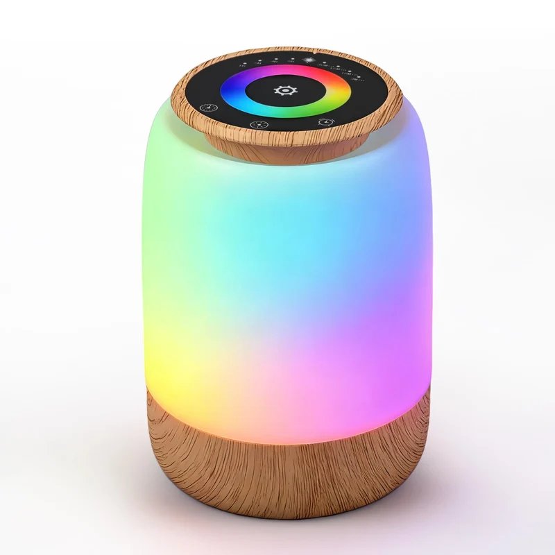 Nachtlichter, Nachttischlampe, Nachtlicht, Touch-Bedienung, dimmbar, 7 Farben, 4 Modi, USB-aufladbar, Timer, Countdown-Funktion, LED-Tischleuchte