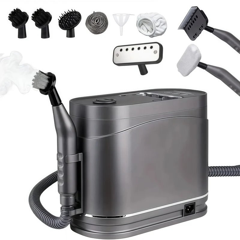 5 Bar Multifunktionaler Dampfreiniger, 1500W Handdampfreiniger, entfernt Milben, 1.2L Tank Teppichreiniger, tragbarer Bügelmaschine, Steam-Technologie