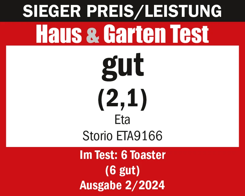 Toaster ETA Storio 9166 90020 schwarz