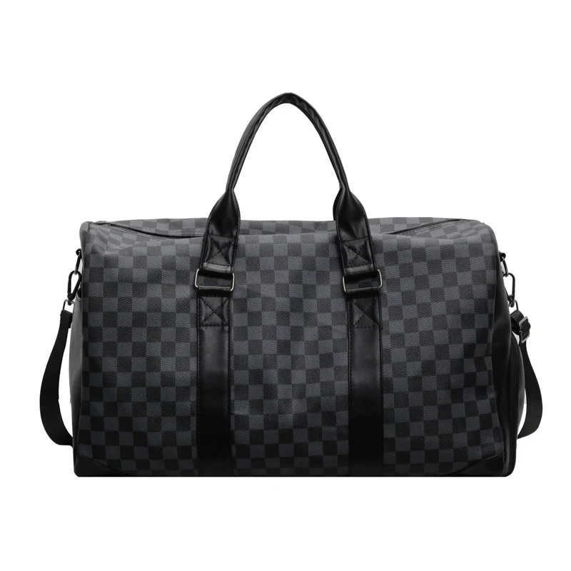 Elegante Schachbrett Reise Duffle Tasche Karnz