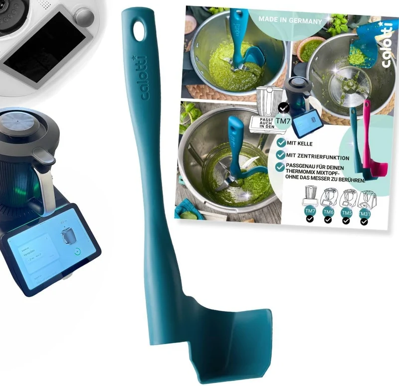 Drehkellenspatel kompatibel für Thermomix TM31, TM5, TM6, TM7 zum Entnehmen