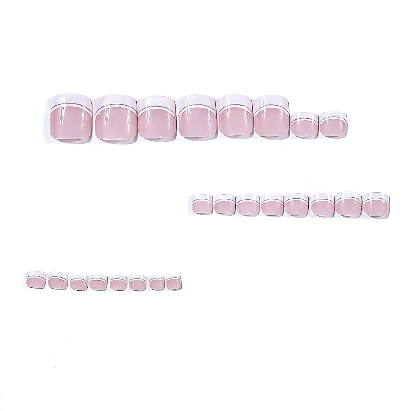 French Tip Pediküre Nagelkunst Karnz