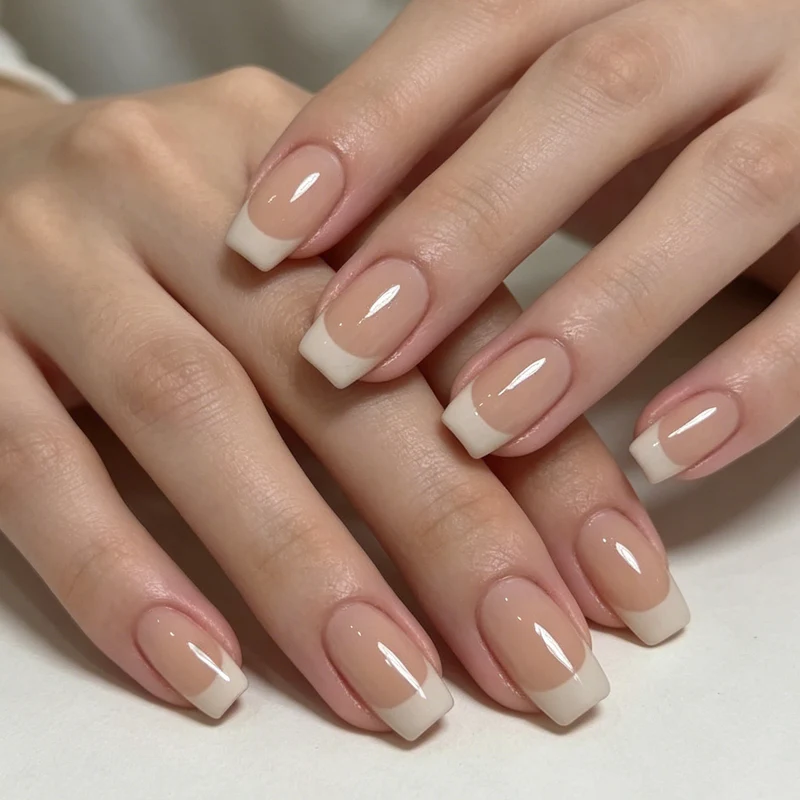 Französische Spitzen-Nageldesign-Verstärkungen Karnz