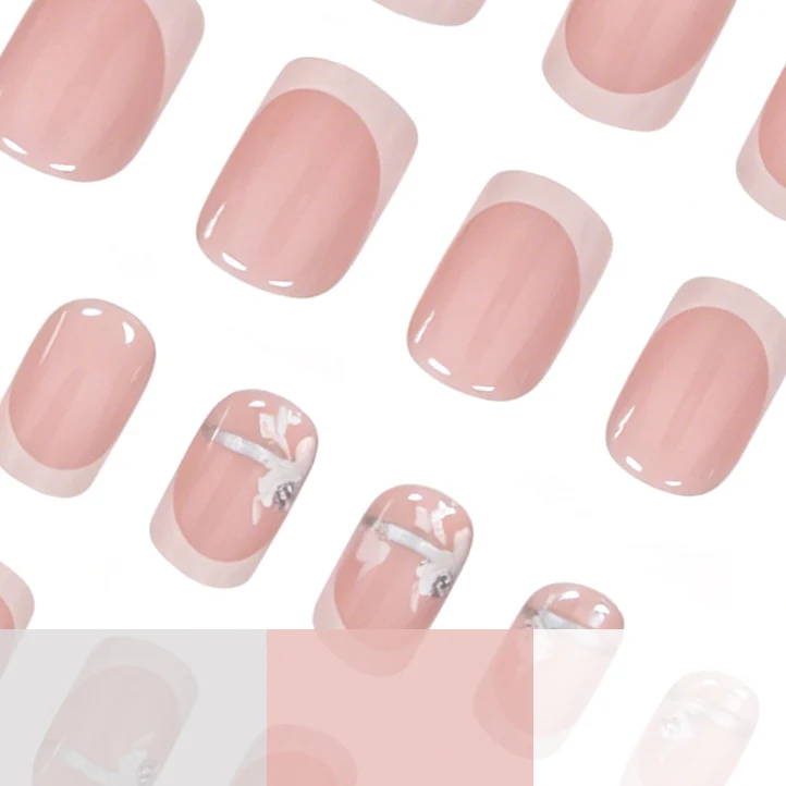 Französische Spitzen Blumennagelkunst Verbesserungen Karnz