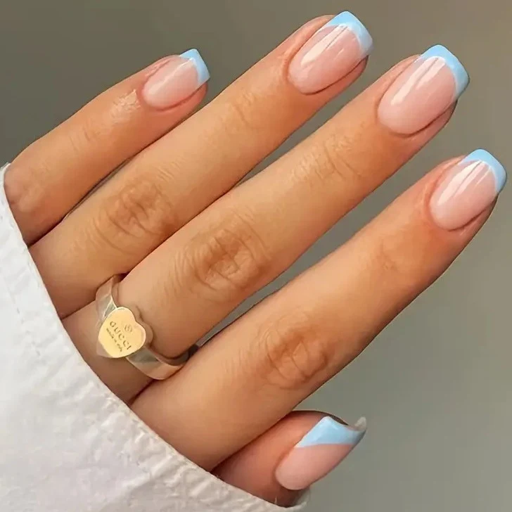 Französische Tipp Acryl-Nagelverlängerungen Karnz