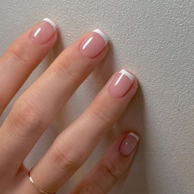 Französische Tipp Acryl-Nagelverlängerungen Karnz