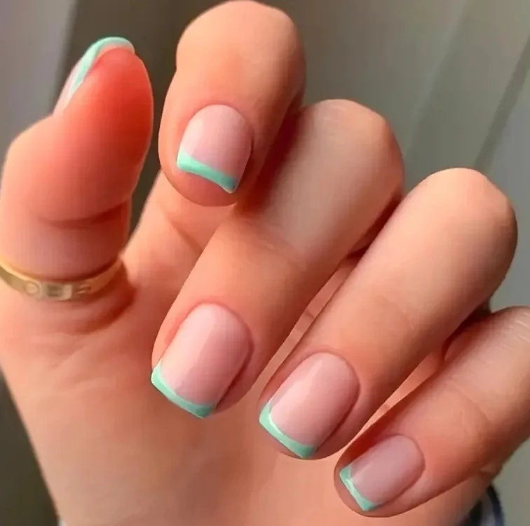 Französische Tipp Acryl-Nagelverlängerungen Karnz