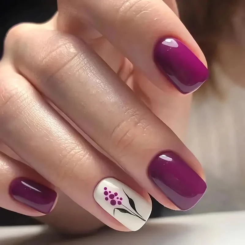 Blumenmuster-Nagelkunst-Set Karnz