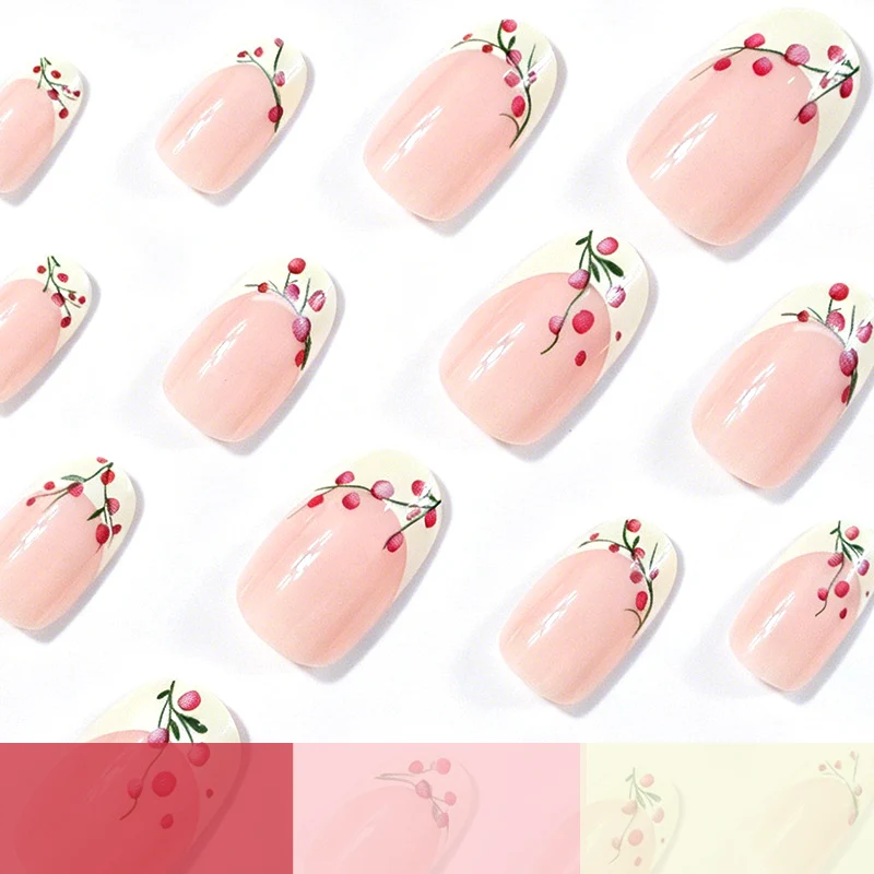 Blumenmuster-Nagelkunstverlängerungen Karnz