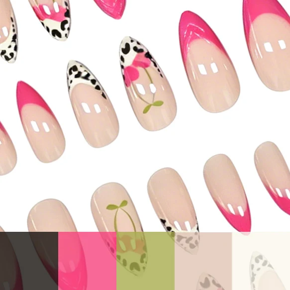 Blumenmuster Nagelkunst Verbesserungen Karnz