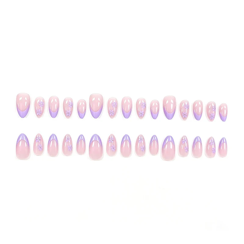 Blumenmuster Acryl Nagelverstärkungen Karnz
