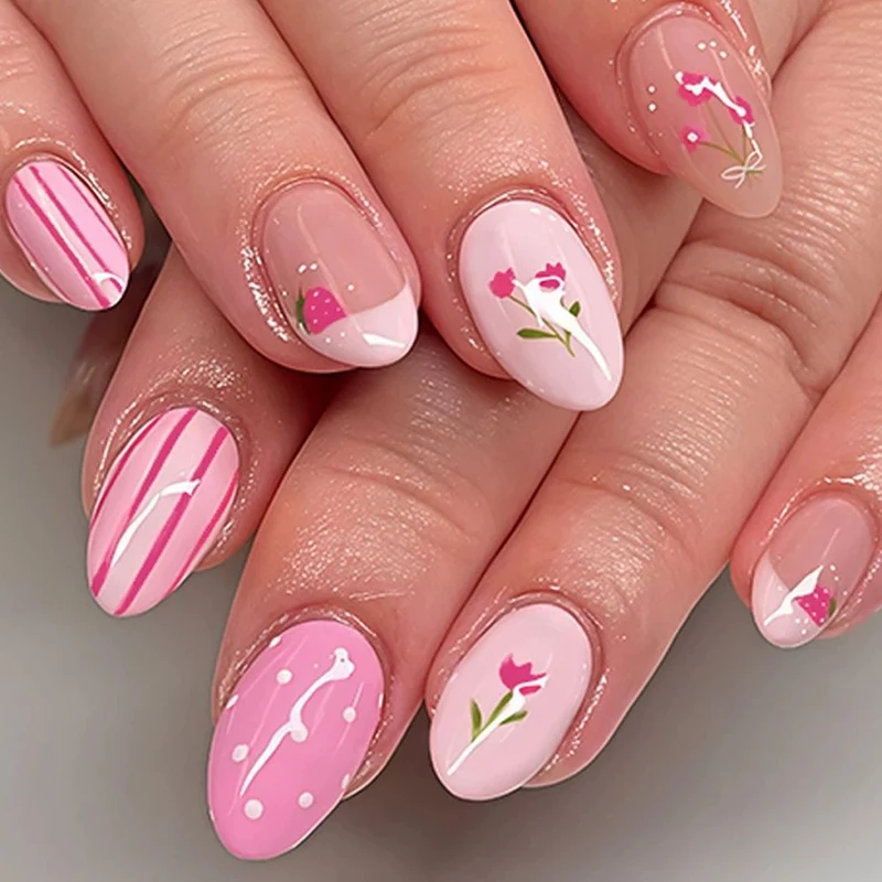 Floral Theme Nagelkunst Set Karnz