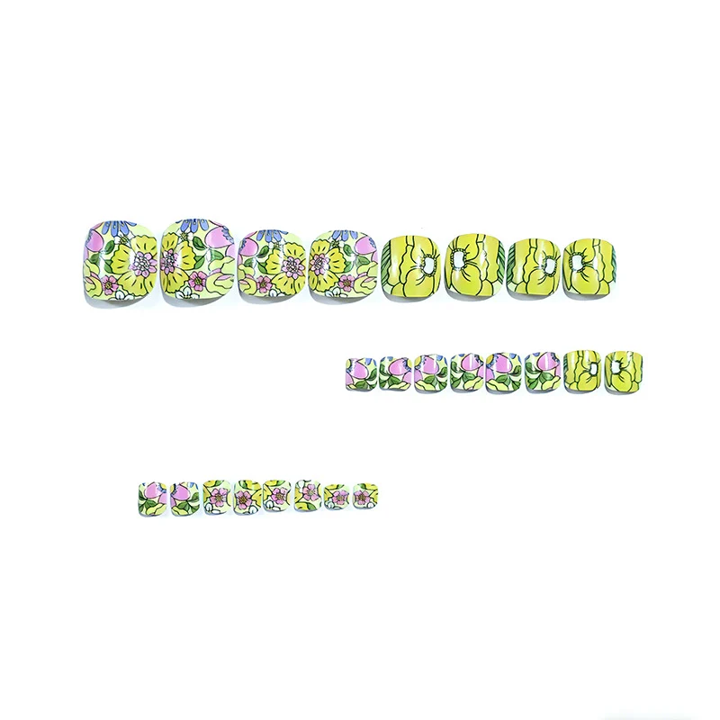 Floral Pediküre Nagelkunst Karnz