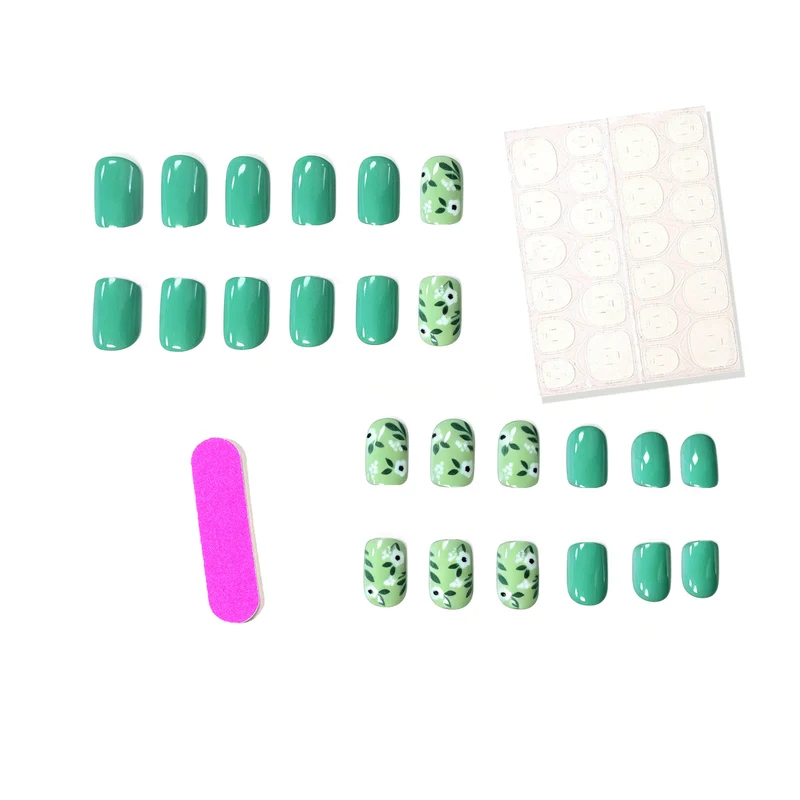 Blütenmuster Nagelaufkleber Karnz